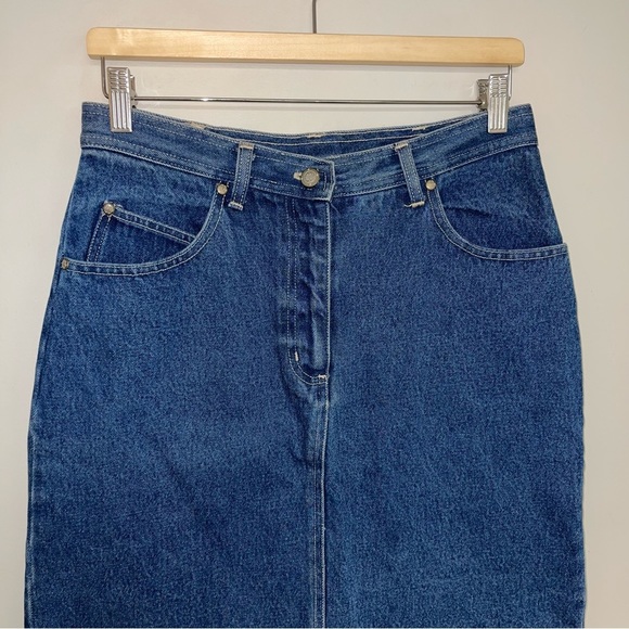Bill Blass Vintage Denim Skirt Women’s Size 6 US Medium Blue Wash Jean High Rise - Picture 3 of 7